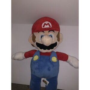 Nintendo Super Mario 24" Plush Doll Jumbo Large Big Stuffed Toy ADULT OWNED